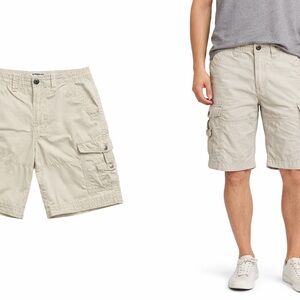 Vintage Express Cargo Shorts Mens Size 32 Khaki Beige Utility